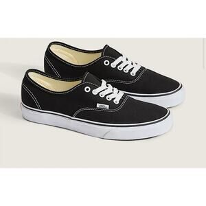 Vans Authentic Shoe Black/White Classic Canvas VN000EE3BLK Mens 8 Women’s 9.5